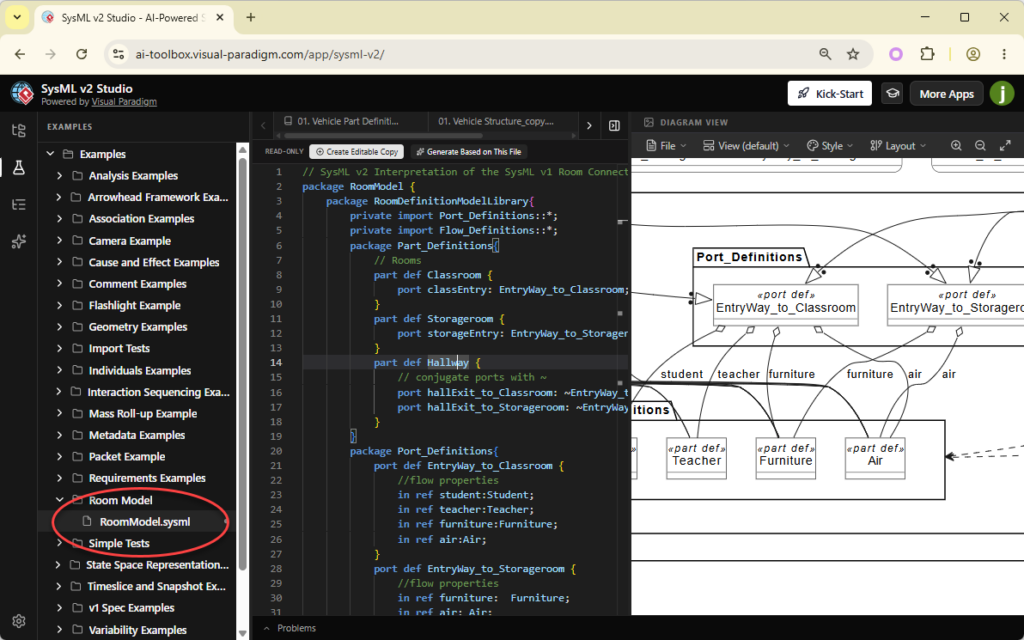 AI-Powered Modeling: Generating SysML v2 Code | SysML v2 Studio Guide